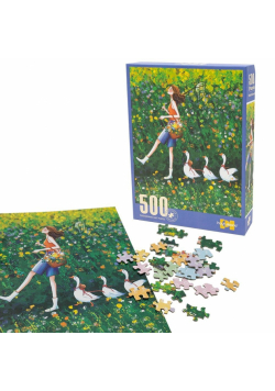 Puzzle 500 Dziewczyna z gąskami