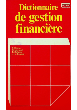 Dictionnaire de gestion financiere