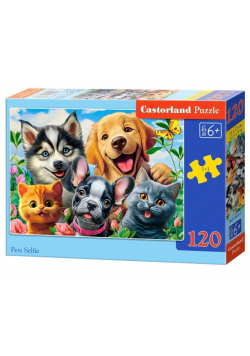 Puzzle 120 Pets Selfie CASTOR