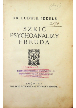 Szkic Psychoanalizy Freuda 1912 r.