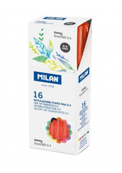 Cienkopis Sway Fineliner czerwony (16szt) MILAN