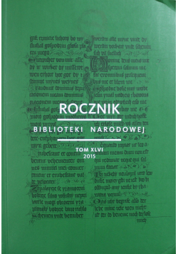 Rocznik Biblioteki Narodowej Tom XLVI