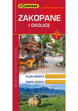 Mapa turystyczna - Zakopane i okolice