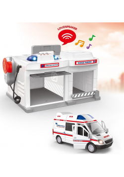 Parking dla ambulansu ze światłem i dźwiękiem