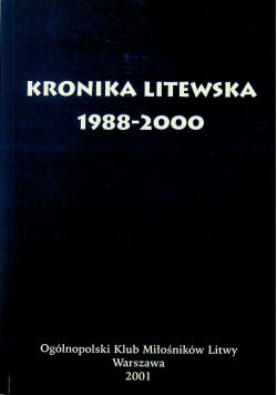 Kronika Litewska 1988 2000