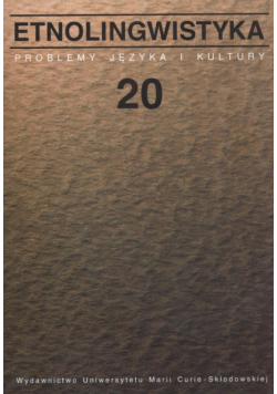 Etnolingwistyka tom 20