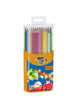 Kredki ołówkowe KIDS Ecolutions 24 kolory BIC