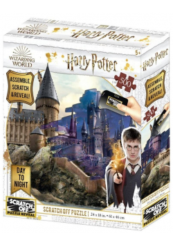 Magiczne puzzle zdrapka 500 HP Hogwart za dnia...