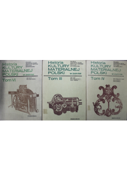 Historia kultury materialnej Polski w zarysie 3 Tomy