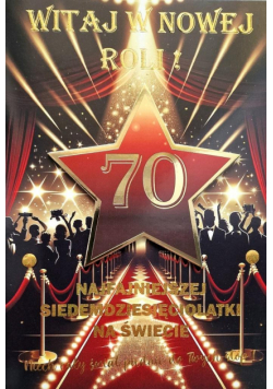 Karnet Urodziny 70 4K