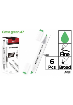 Marker Chromax z 2 końcówk. grass green 47 (6szt)