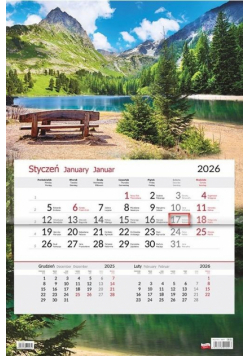 Kalendarz 2026 jednodzielny Ławka