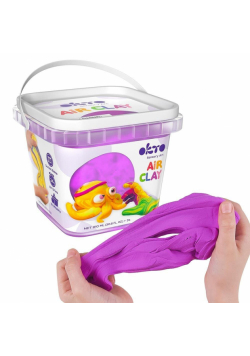 Zestaw lekkiej powietrznej ciastoliny fiolet 910ml