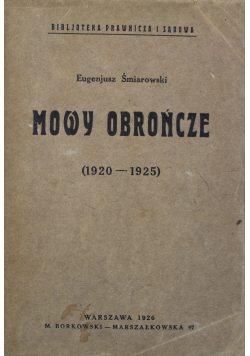 Mowy obrończe 1926 r
