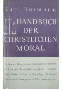 Handbuch der christlichen moral