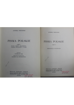 Pisma polskie 2 tomy