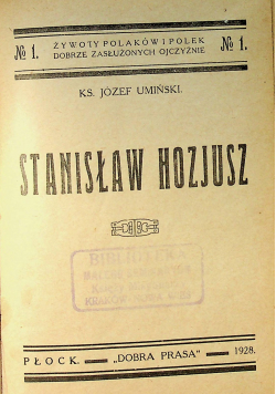 Stanisław Hozjusz 1928 r