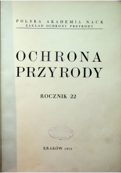Ochrona Przyrody rocznik 22