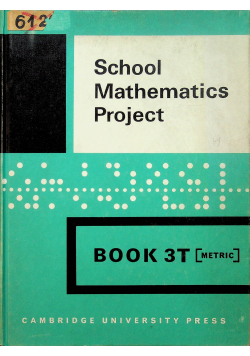 School Mathematics Project Book 3T
