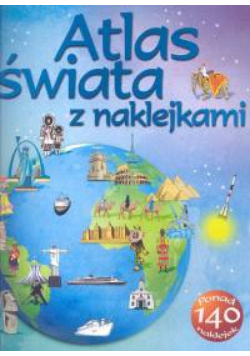 Atlas świata z naklejkami