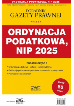 Ordynacja podatkowa, NIP 2025