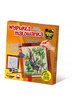 Wypukła Malowanka Zoo - Szympans