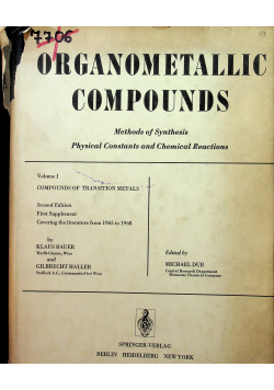 Organomentallic compounds I