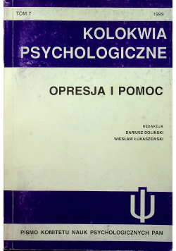 Kolokwia psychologiczne tom 7