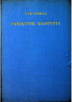 Pamiętnik egoisty ok. 1924 r.