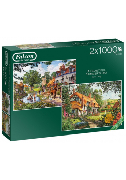 Puzzle 2x1000 Falcon Piękny letni dzień G3