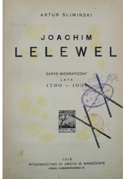 Joachim Lelewel 1918 r.