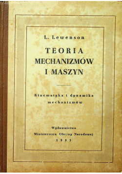 Teoria mechnizmów i maszyn