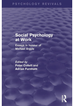 Social Psychology at Work (Psychology Revivals)