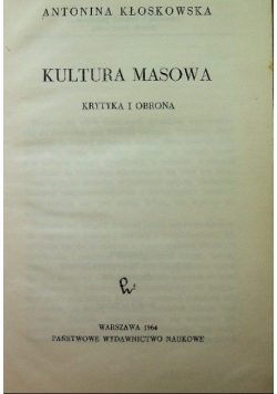Kultura masowa