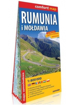 Comfort! map Rumunia i Mołdawia 1: 800 000 mapa