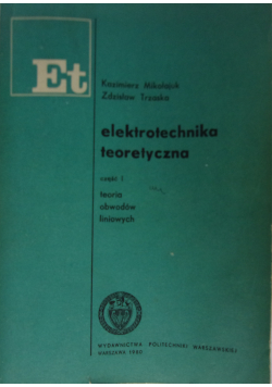 Elektrotechnika teoretyczna Cz I