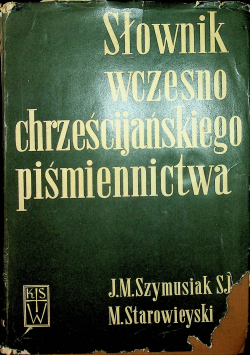 Słownik wczesnego chrześcijańskiego piśmiennictwa