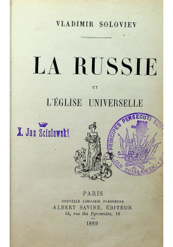 La Russie et Leglise Universelle 1889 r.