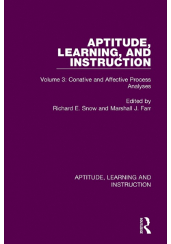 Aptitude, Learning, and Instruction