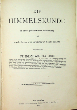 Die Himmelskunde 1886 r