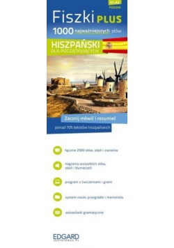 Fiszki PLUS 1000 najważniejszych słów Hiszpański dla początkujących