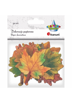 Dekoracje kartonowe Liście klonu 30szt
