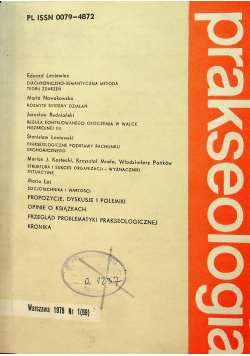 Prakseologia 4 Numery 1979