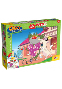 Puzzle dwustronne 108 Oggy i Karaluchy