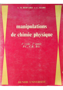 Manipulations de chimie physique
