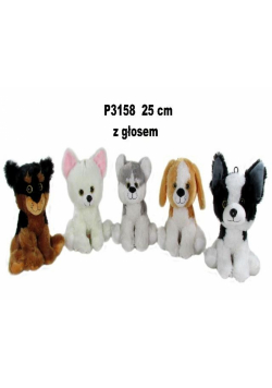 Pies z głosem 25cm MIX