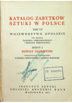 Katalog zabytków sztuki w Polsce tom VII