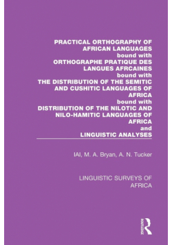 Practical Orthography of African Languages