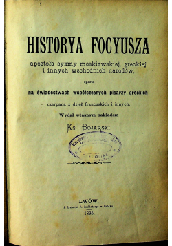 Historya Focyusza 1895 r.