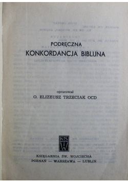 Podręczna konkordancja Biblijna